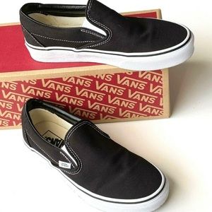 black slip on vans